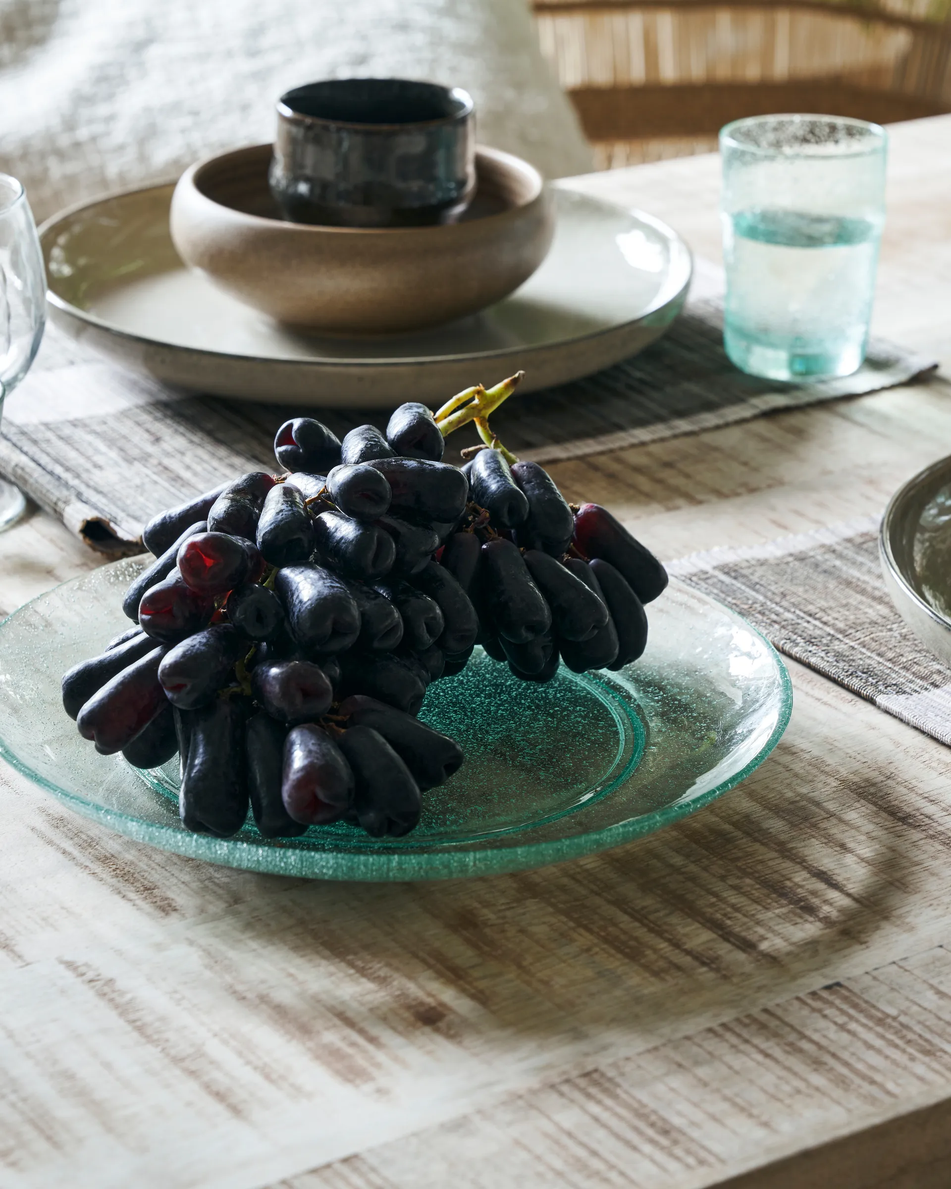 2 Platos Rain Ø27 cm, Transparente House Doctor