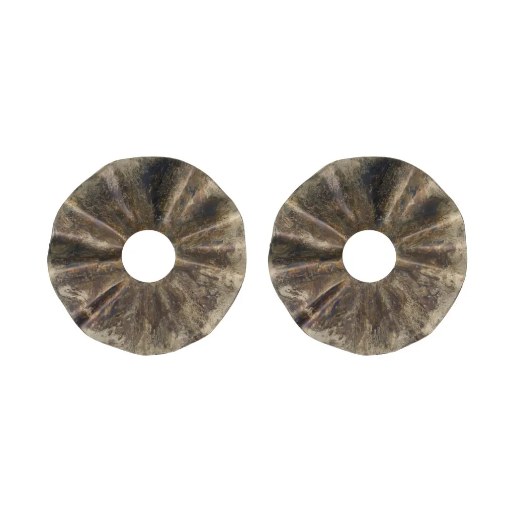 2 Protectores de velas Ø8,5 cm, Marrón antiguo House Doctor