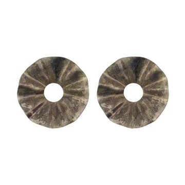 2 Protectores de velas Ø8,5 cm - Marrón antiguo - House Doctor