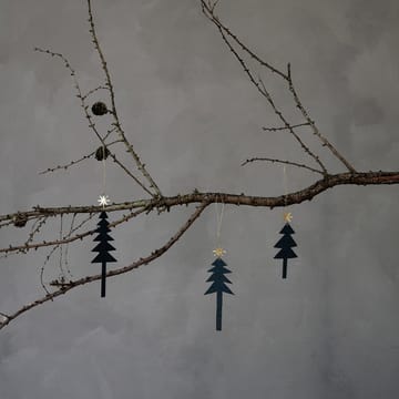 3 Colgantes de Navidad Tree with Star - negro - House Doctor