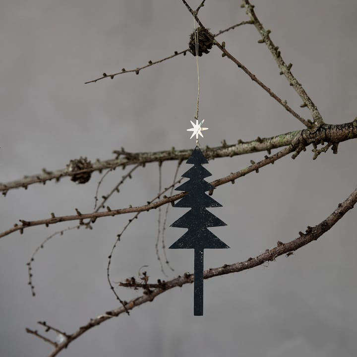 3 Colgantes de Navidad Tree with Star, negro House Doctor