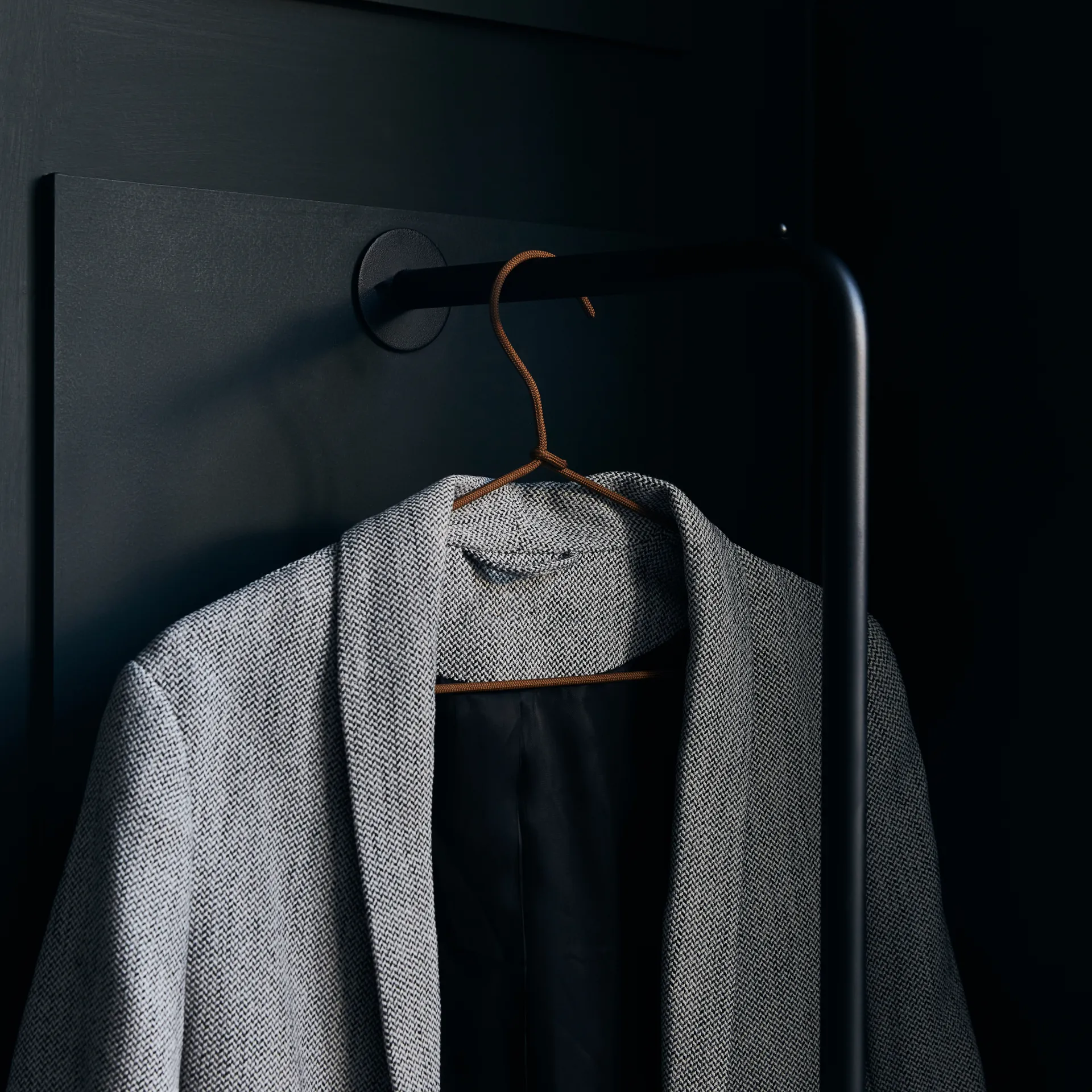 3 Perchas Wire, marrón House Doctor