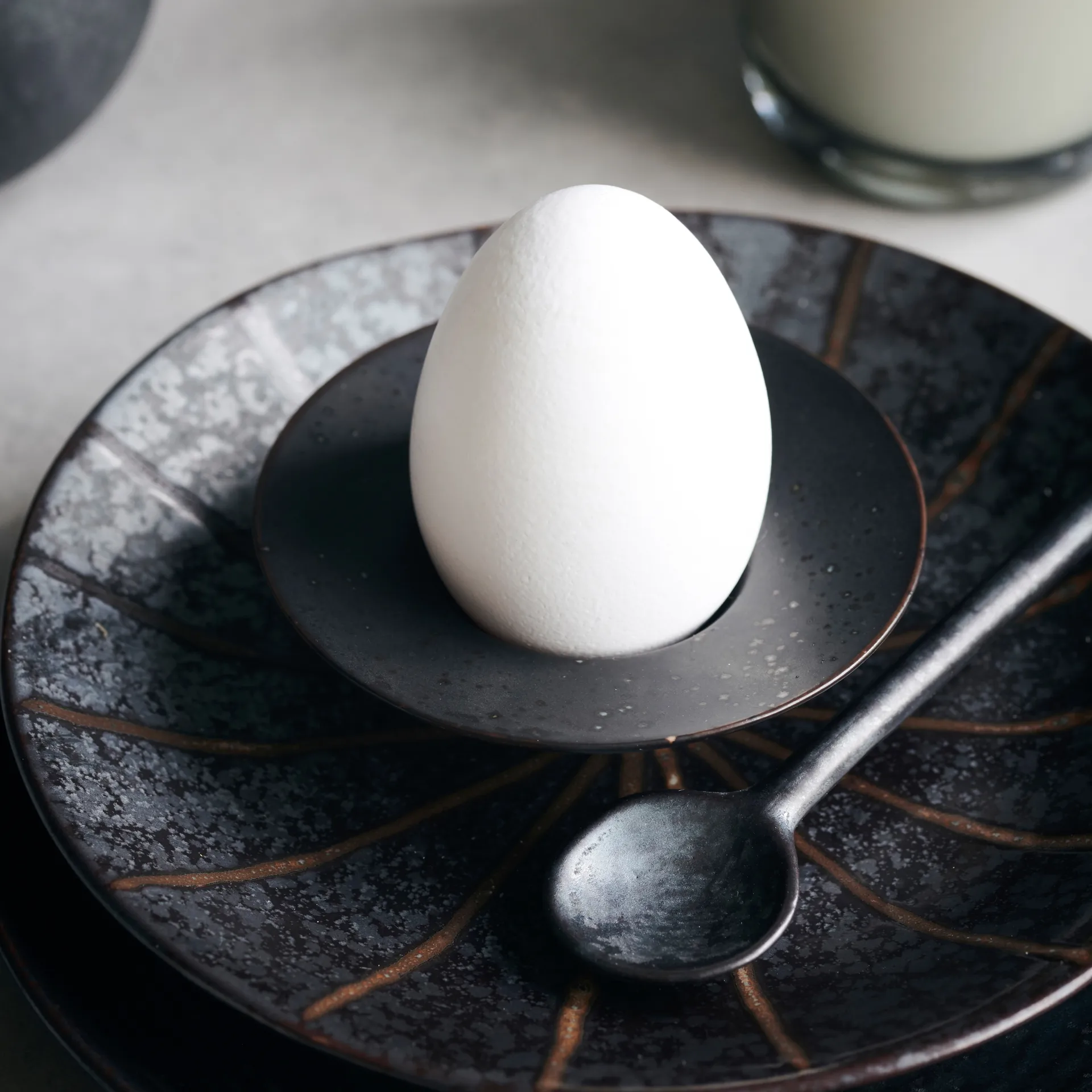 4 Hueveras Pion, negro-marrón House Doctor