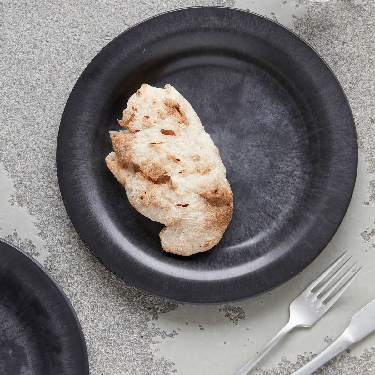 4 Platos Serveur 24 cm, negro House Doctor