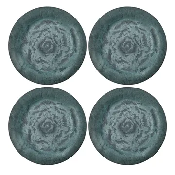 4 Platos Serveur 24 cm - verde - House Doctor