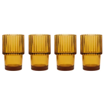 4 Vasos Rills - ámbar - House Doctor