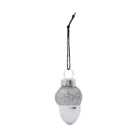 6 Adornos para árbol de navidad Glint 5,8 cm, Plateado House Doctor