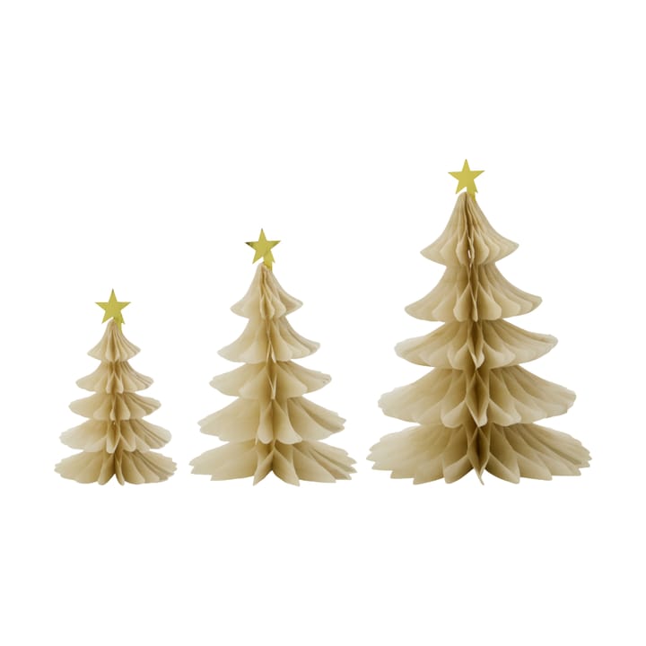 Abeto decorativo Tree, 3 piezas - Marfil - House Doctor