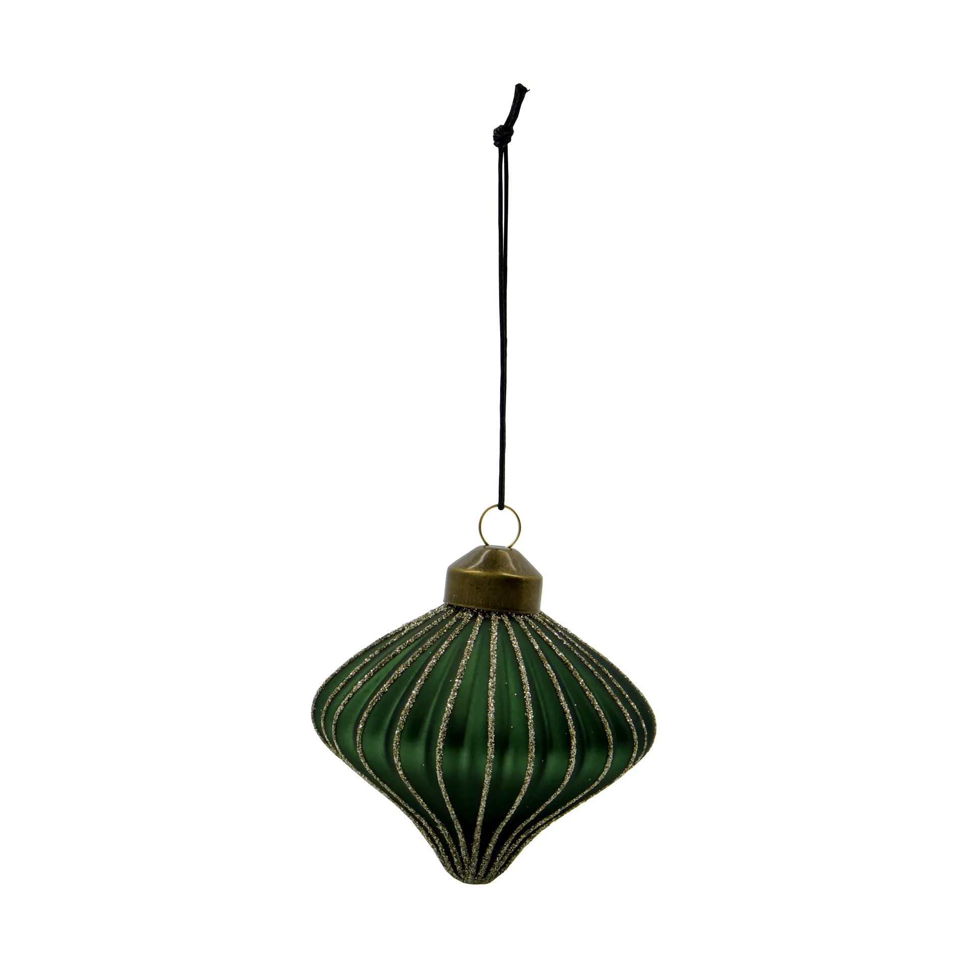 Adorno colgante navideño Spin, pack de 4, Verde House Doctor