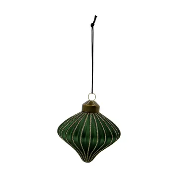 Adorno colgante navideño Spin, pack de 4 - Verde - House Doctor