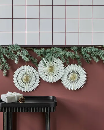 Adorno colgante navideño Stelle, 3 piezas - Off-White, Ø30 cm - House Doctor