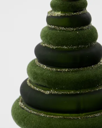 Adorno colgante navideño Tree, 2 piezas - Verde - House Doctor
