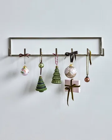 Adorno colgante navideño Tree, 2 piezas - Verde - House Doctor