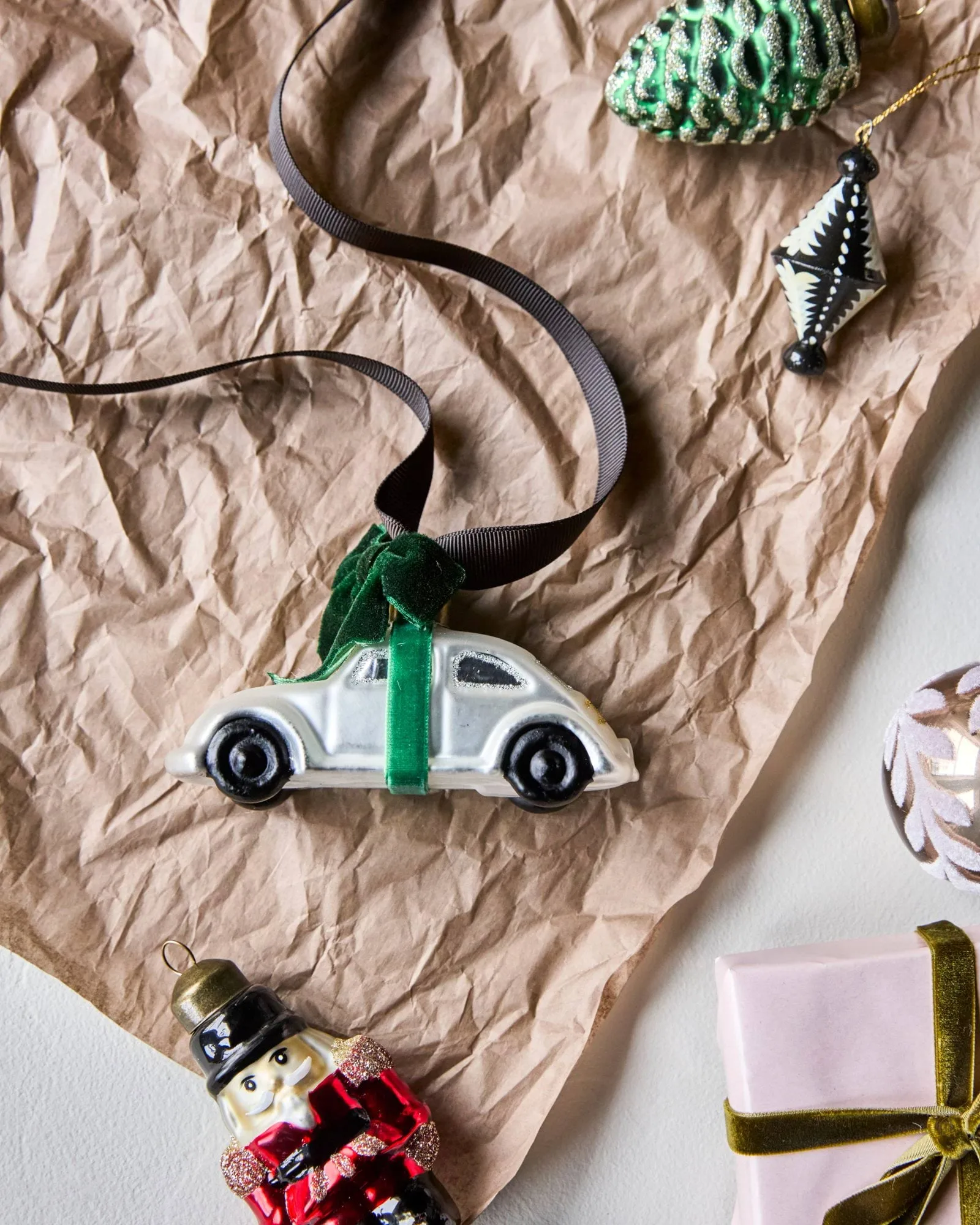 Adorno para árbol de navidad Car, Silver, 2026 House Doctor