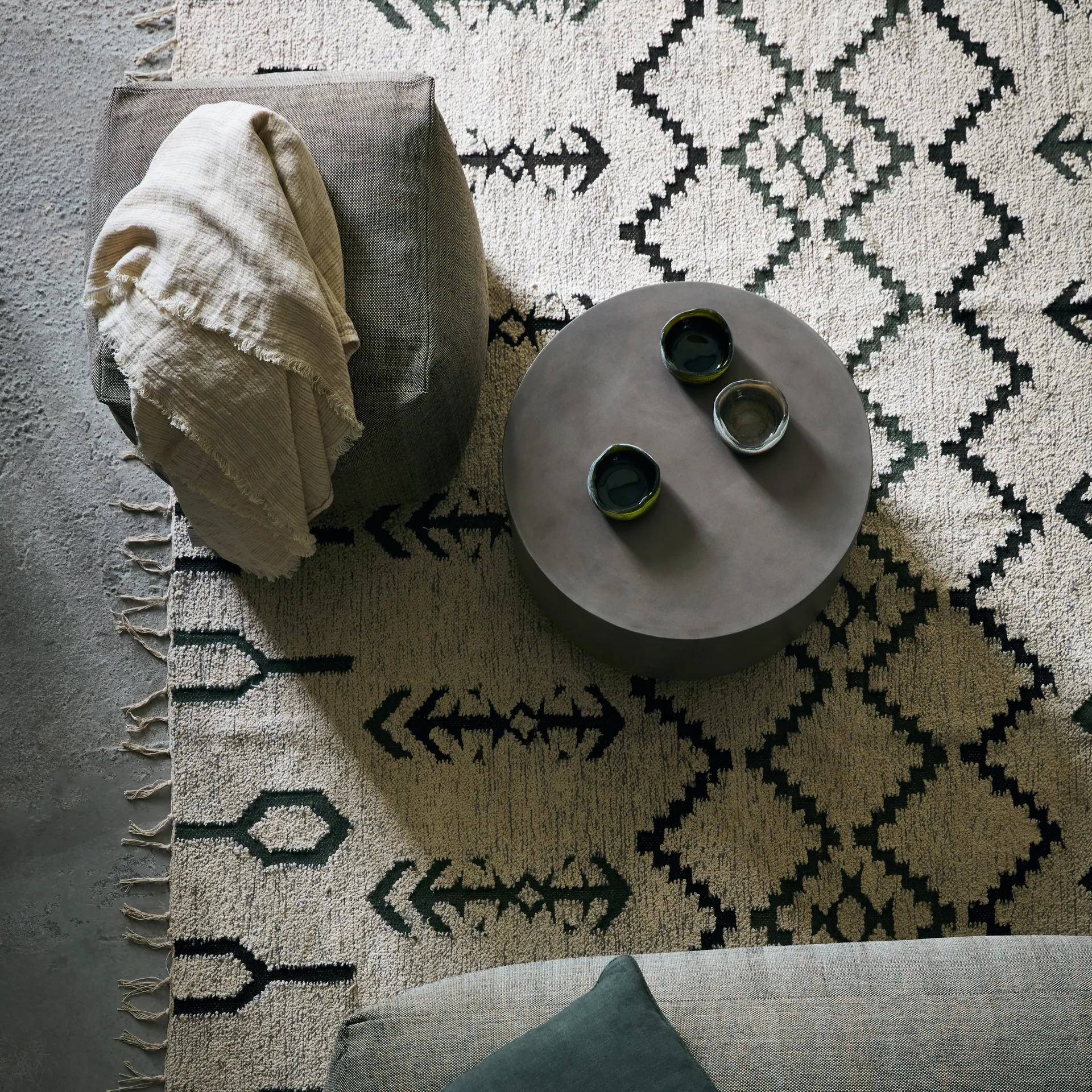 Alfombra Arte 160 x 230 cm, Off-white House Doctor