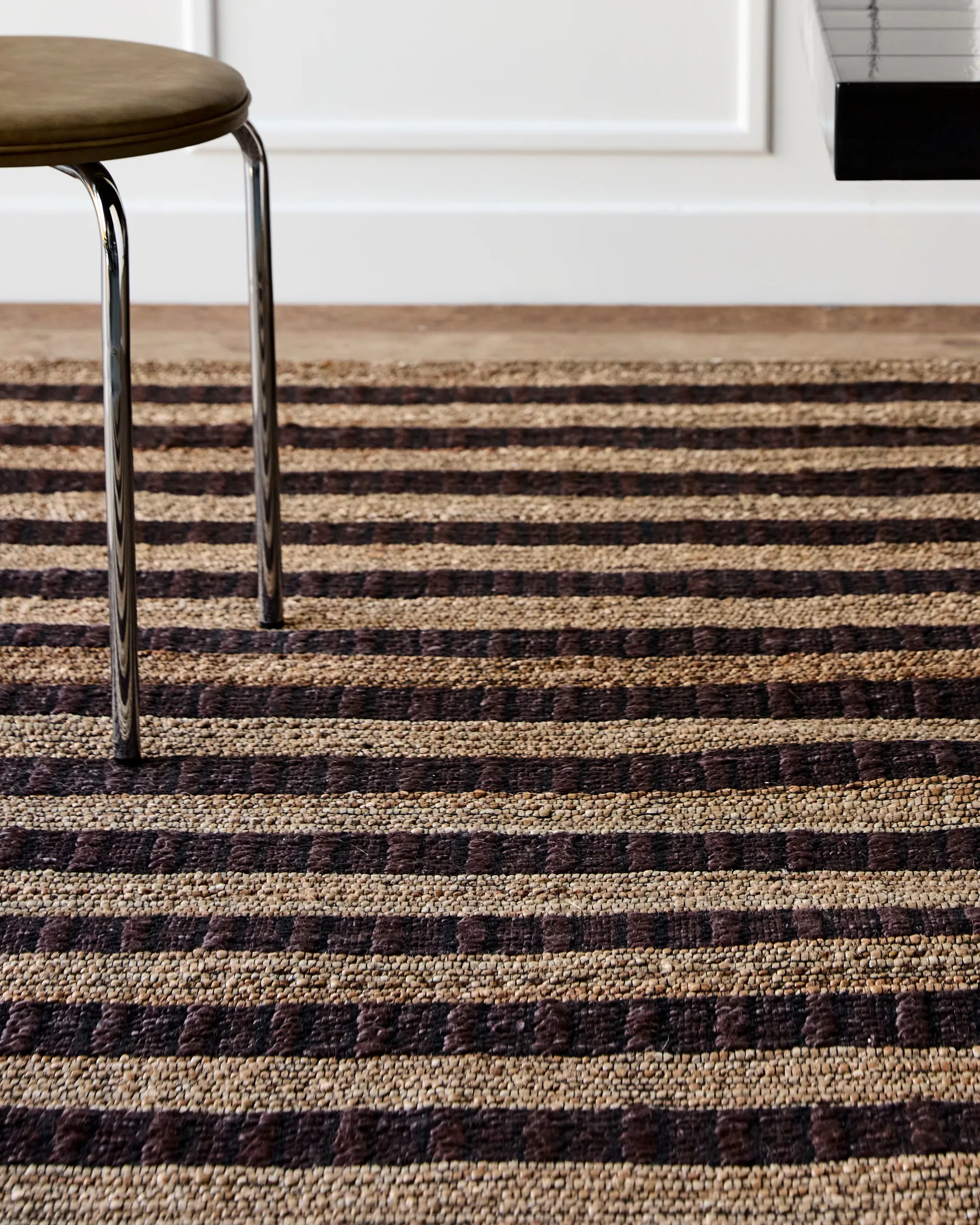 Alfombra Block  marrón-natural, 160 x 230 cm House Doctor