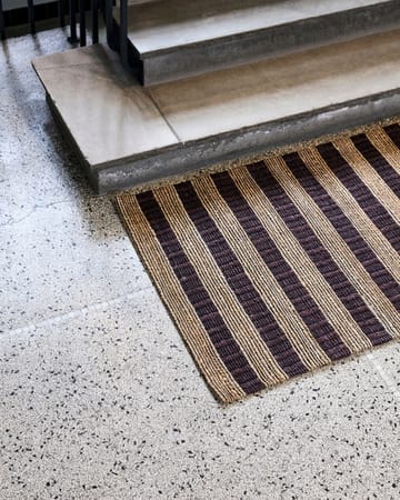 Alfombra Block  marrón-natural - 85x130 cm - House Doctor