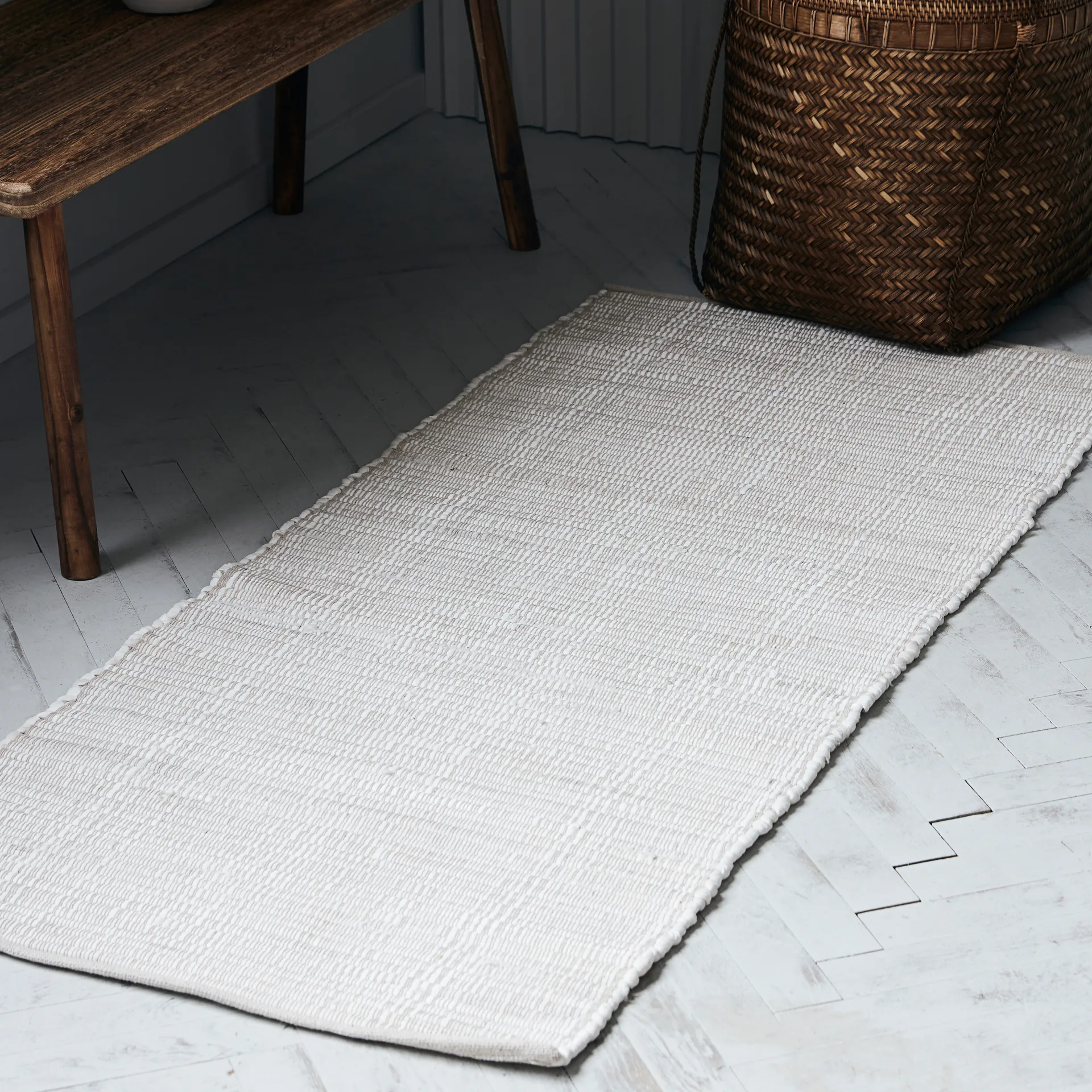Alfombra Chindi 70 x 160 cm, Blanco House Doctor