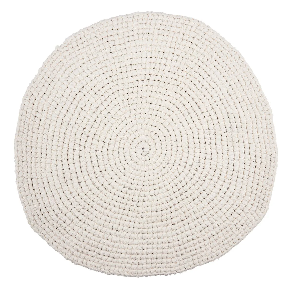 Alfombra Crochet Ø80 cm, blanco House Doctor