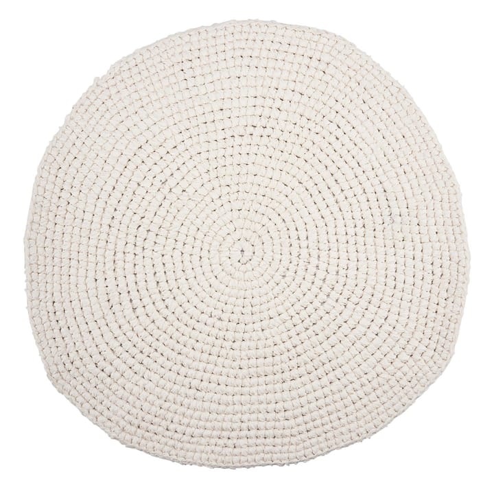 Alfombra Crochet Ø80 cm, blanco House Doctor