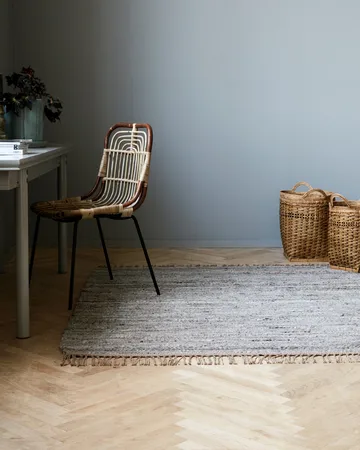 Alfombra Hafi 180x180 cm - gris-marrón - House Doctor