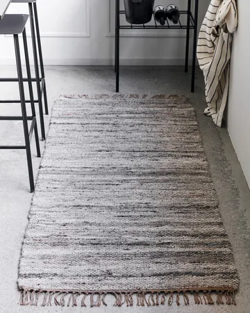 Alfombra Hafi 80 x 200 cm - Gris-verde - House Doctor