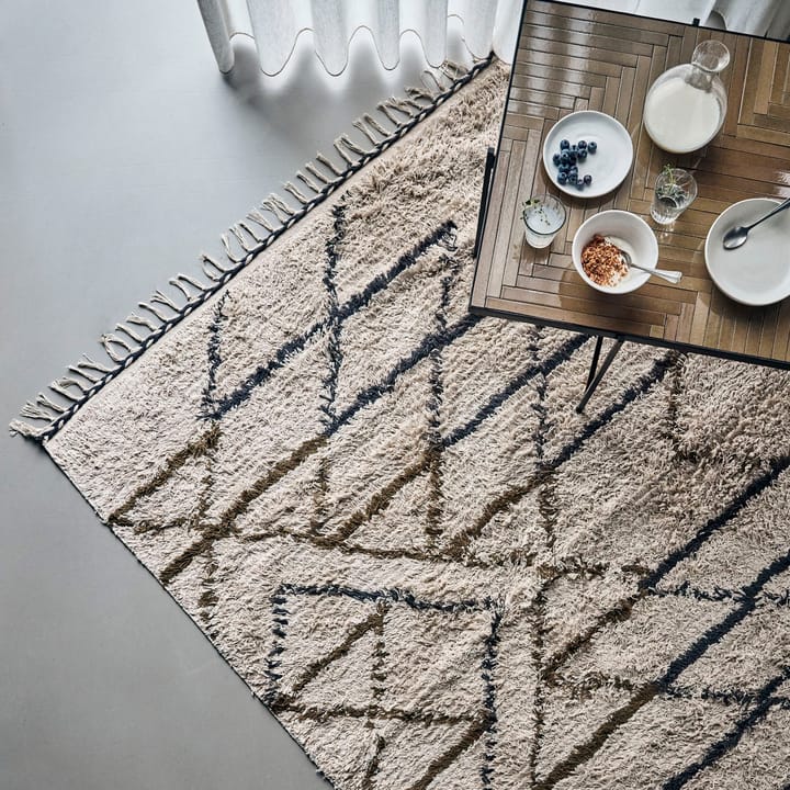 Alfombra Indi, Off white, 140x200 cm House Doctor