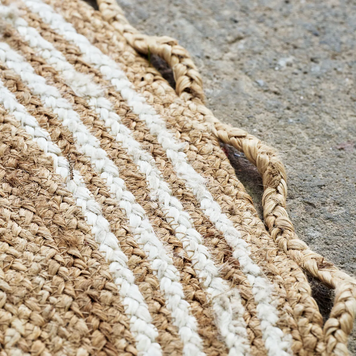 Alfombra para árbol de navidad Nord Ø120 cm, Yute-blanco House Doctor