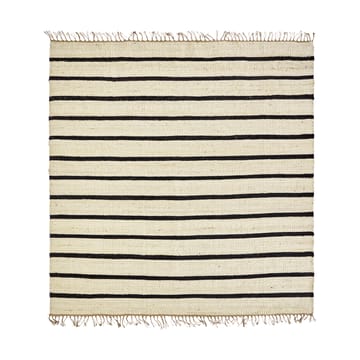 Alfombra Sima 180x180 cm - Negro-natur - House Doctor