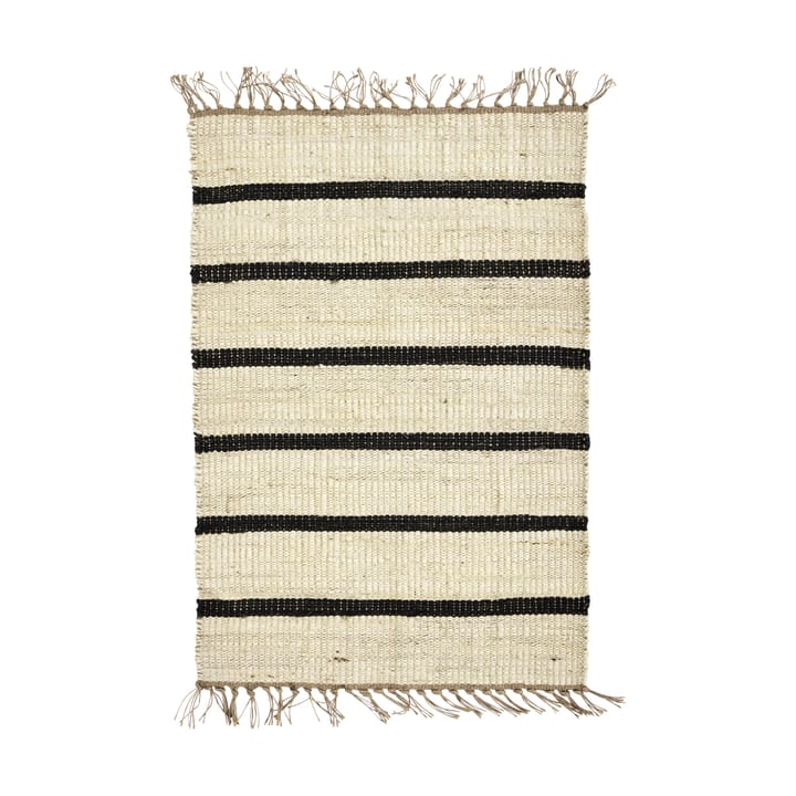 Alfombra Sima 60x90 cm - Negro-natur - House Doctor