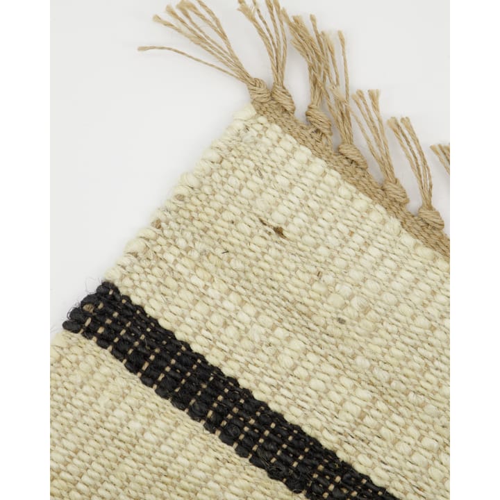 Alfombra Sima 60x90 cm, Negro-natur House Doctor