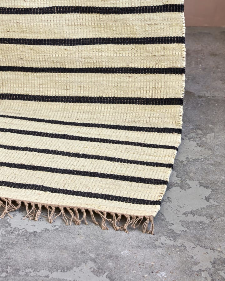 Alfombra Sima 60x90 cm, Negro-natur House Doctor