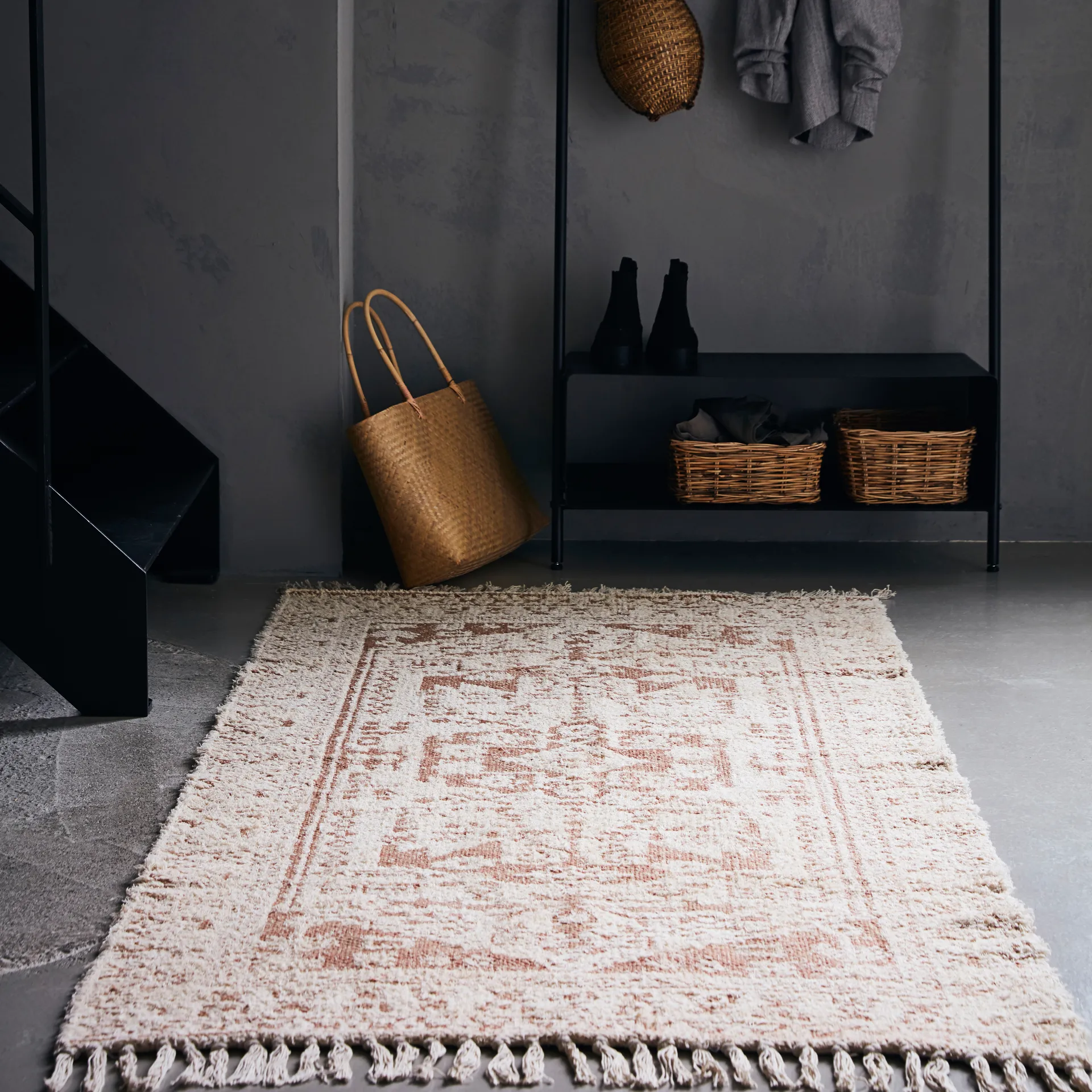 Alfombra Wowe 90 x 200 cm, Beige House Doctor