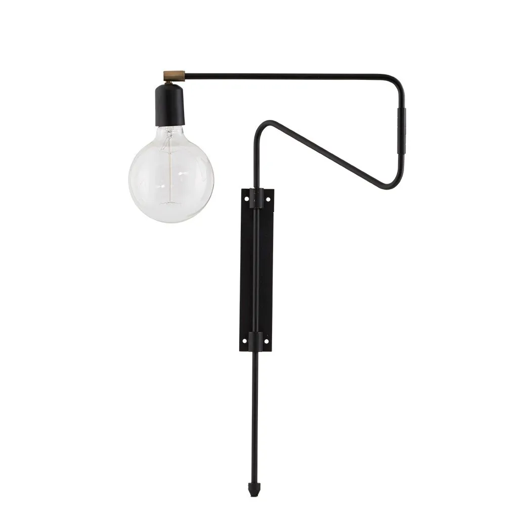 Aplique Swing, negro, pequeño, 35 cm House Doctor