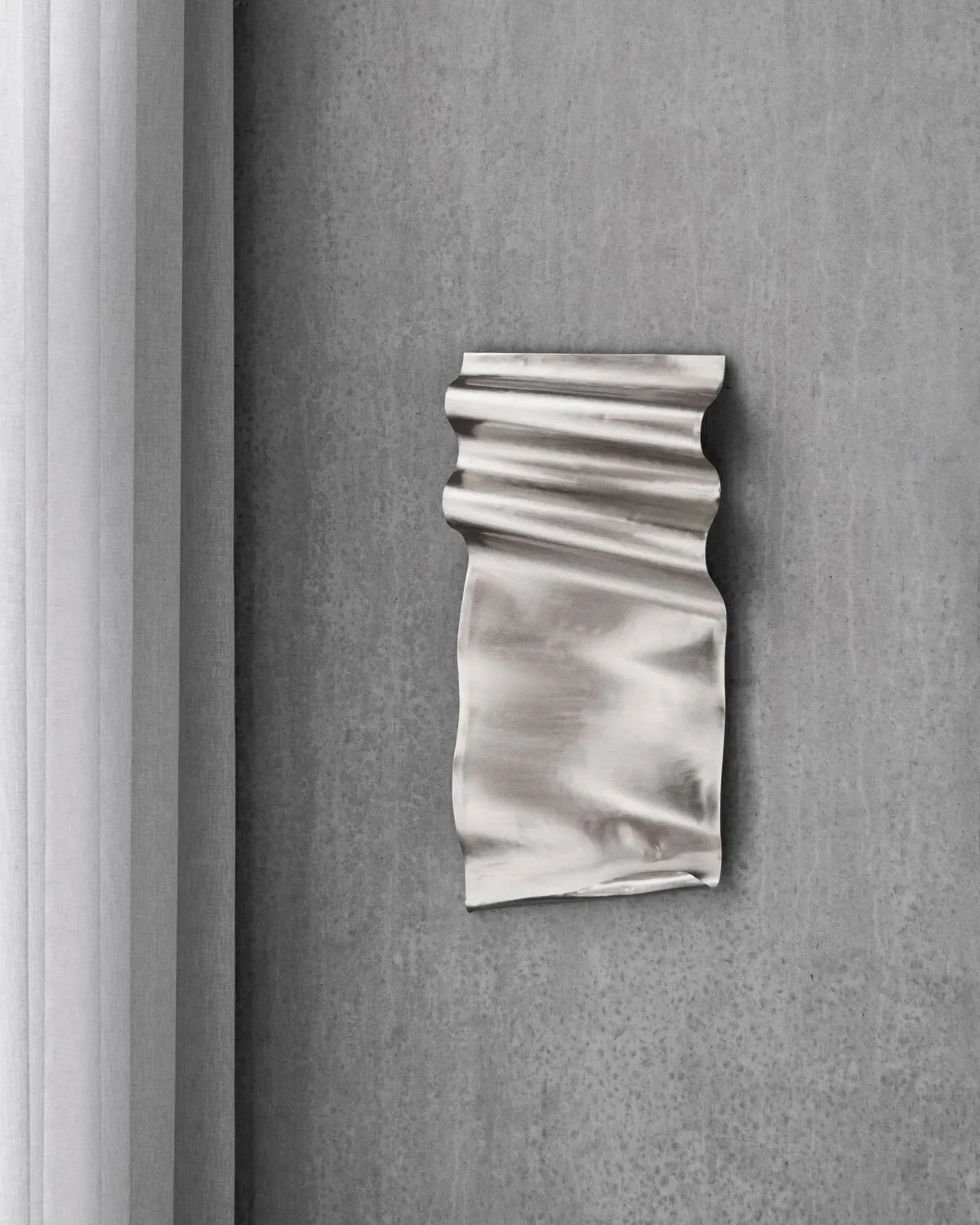 Arte de pared Faha 30x60 cm, Acabado plateado House Doctor