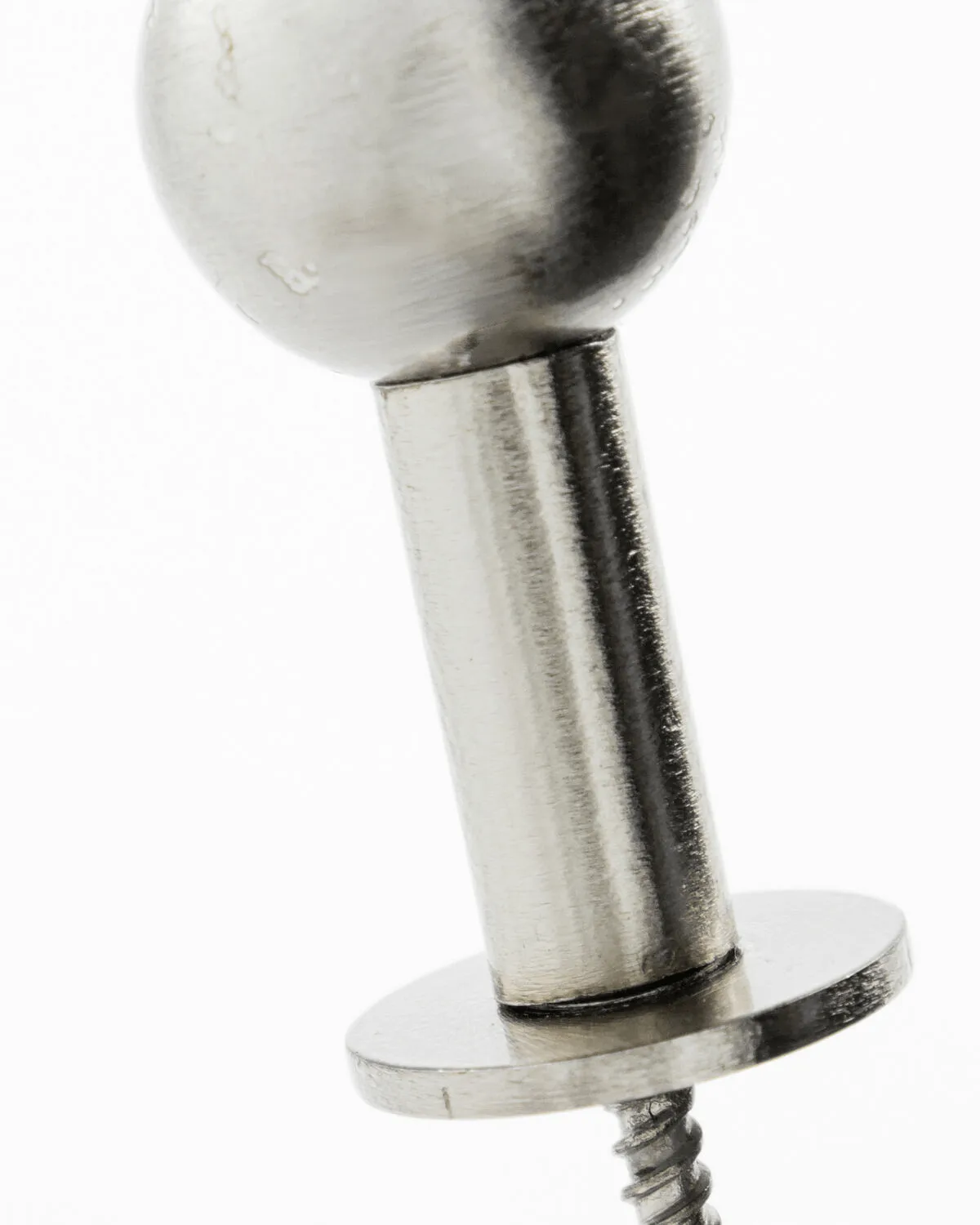 Ball percha 2-pack, Acabado plateado, Ø4x2 cm House Doctor