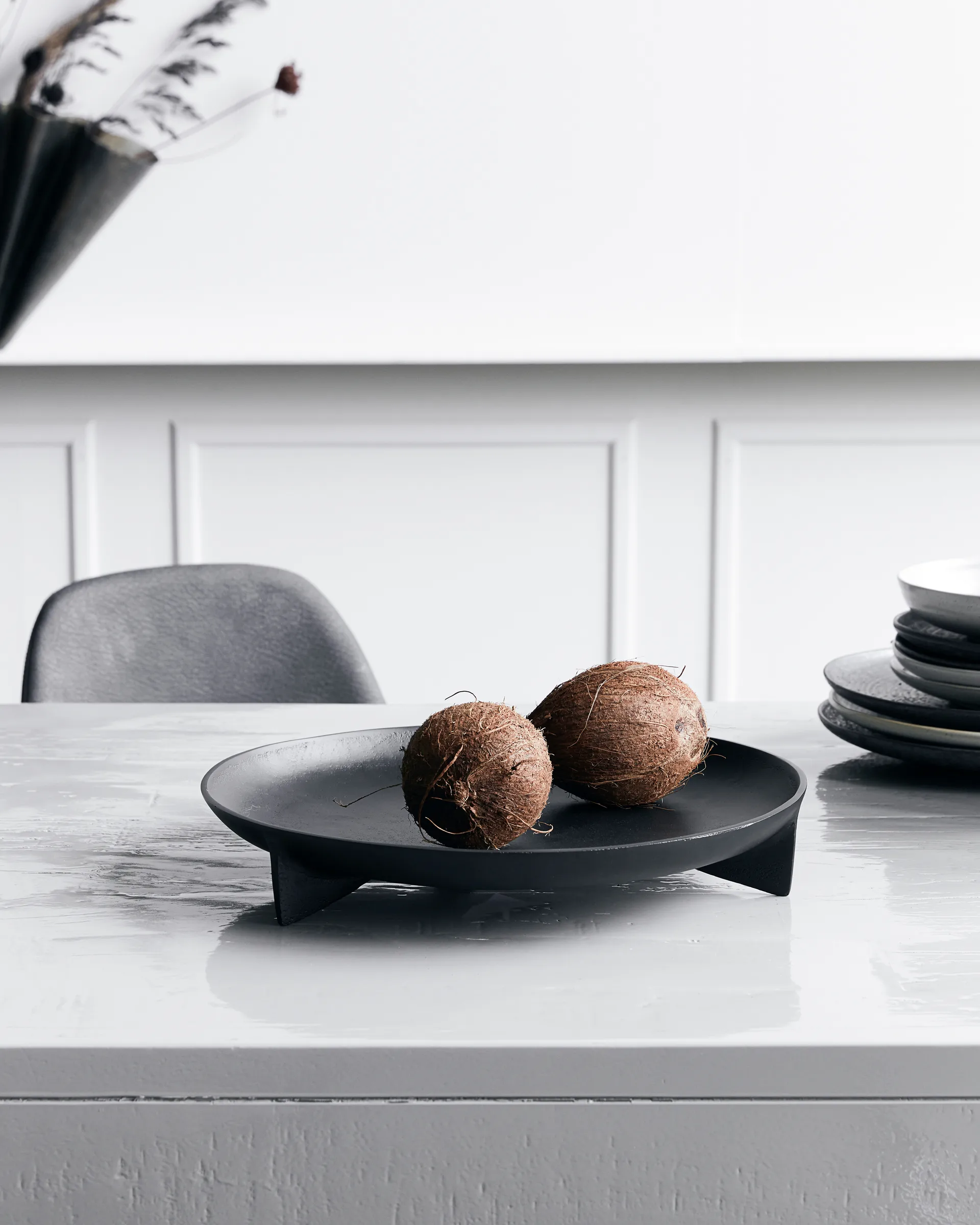 Bandeja Cast Ø38 cm, negro House Doctor