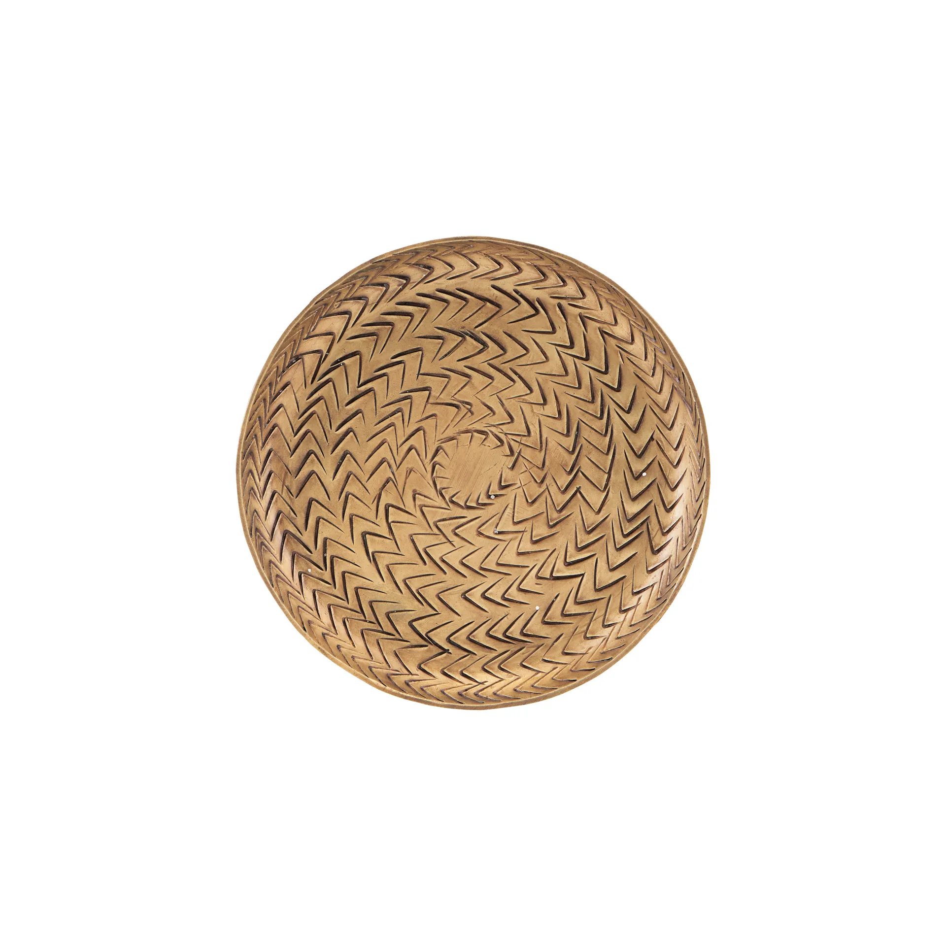Bandeja Rattan acabado latón, 12 cm House Doctor