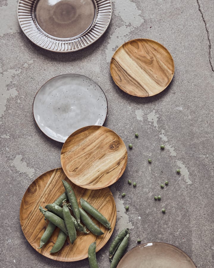 Bandeja Wood Ø17,5 cm 2-pack, Natur House Doctor