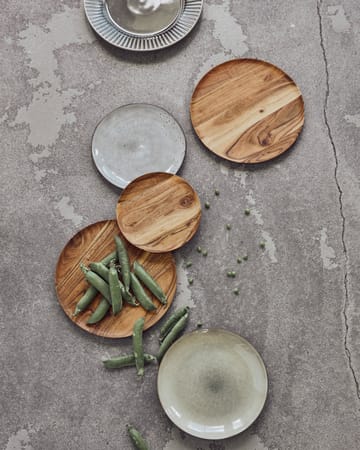 Bandeja Wood Ø25 cm 2-pack - Natur - House Doctor