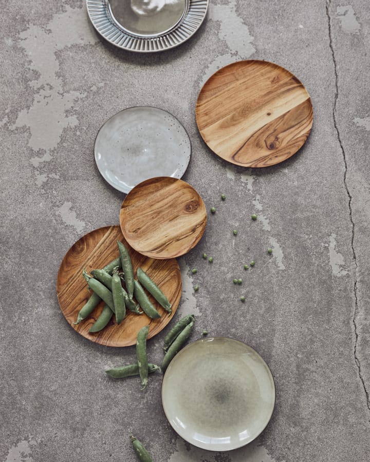 Bandeja Wood Ø25 cm 2-pack, Natur House Doctor