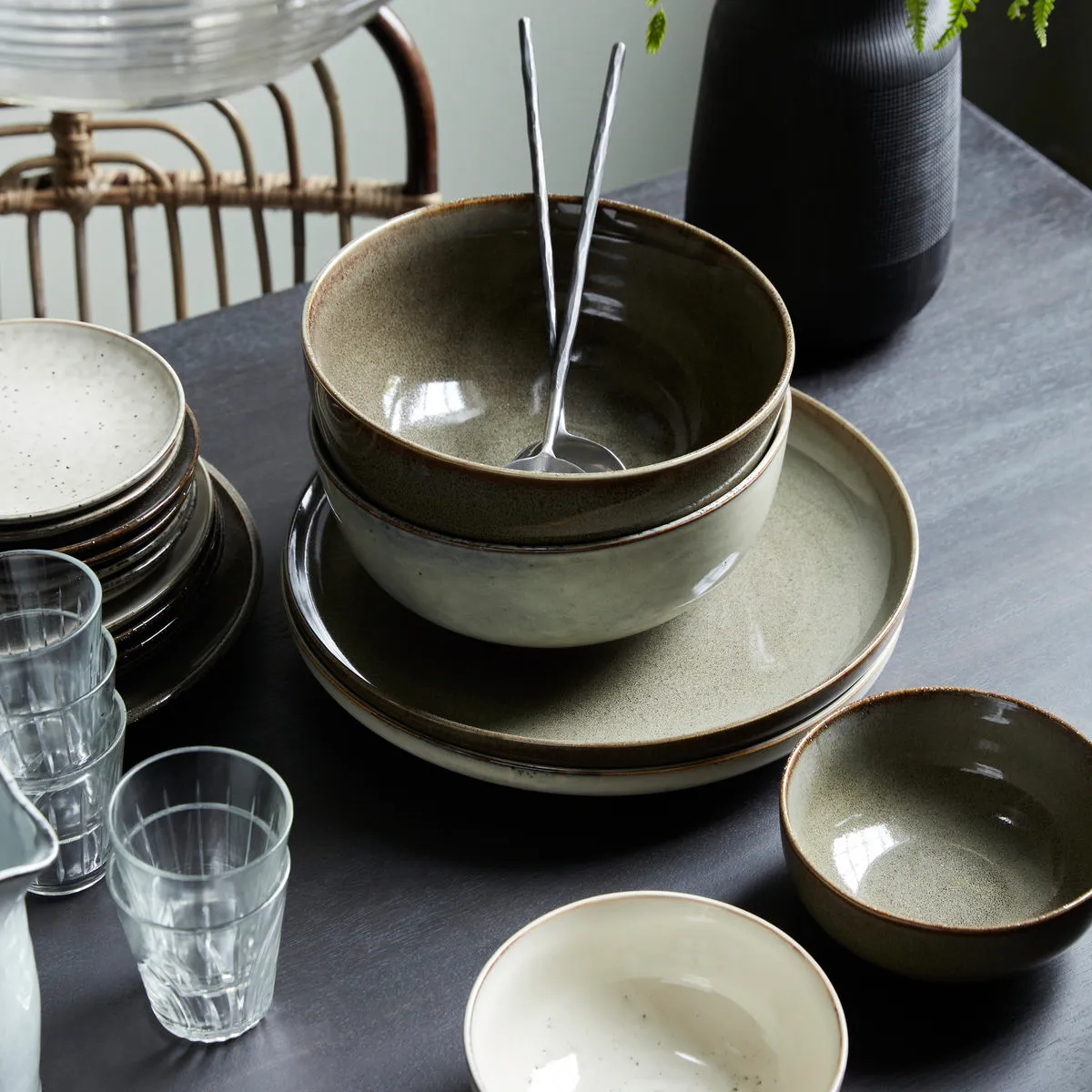 Bol Lake Ø14,5 cm, gris House Doctor