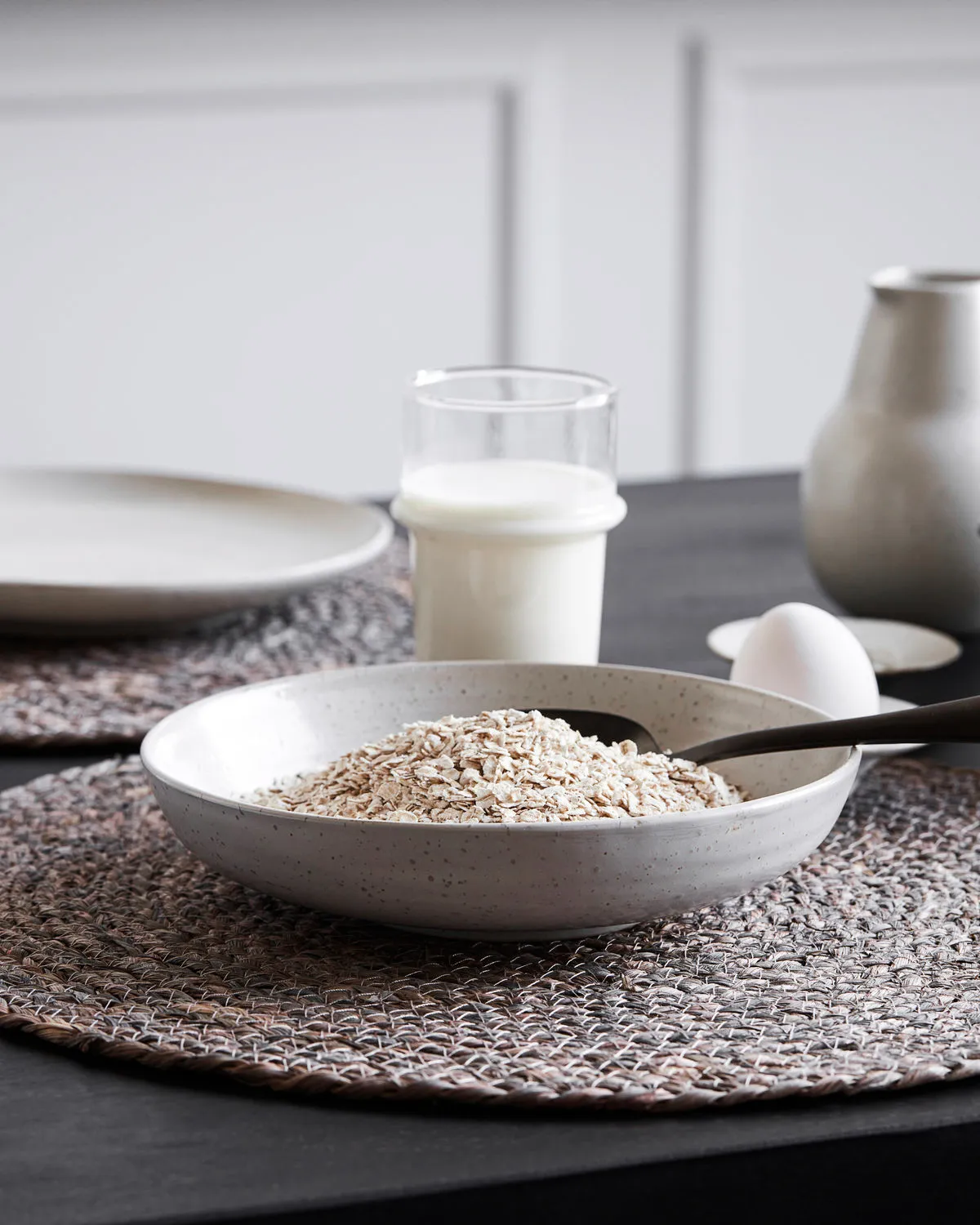 Bol Pion Ø19 cm, gris-blanco House Doctor