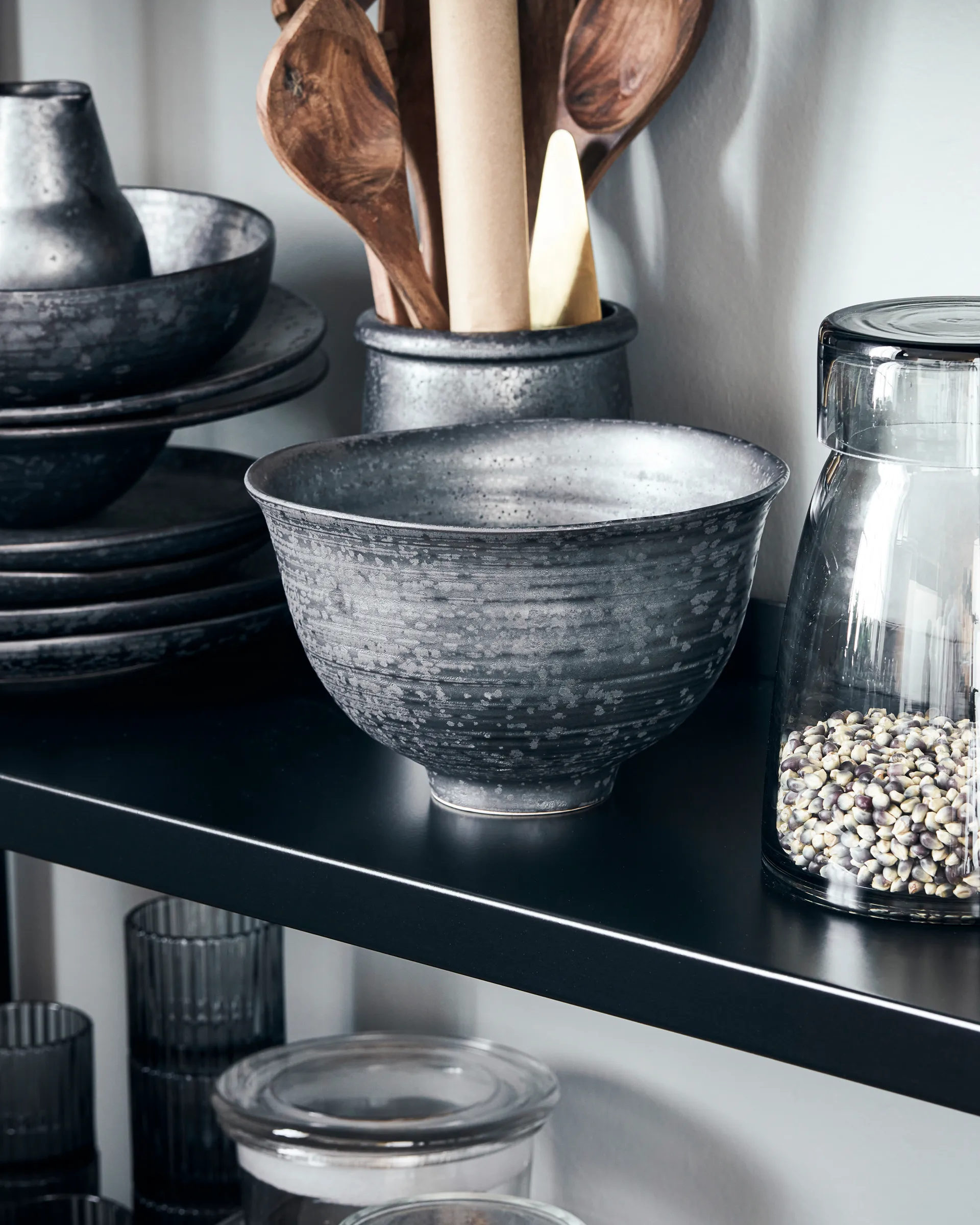 Bol Pion Ø19 cm, negro-marrón House Doctor