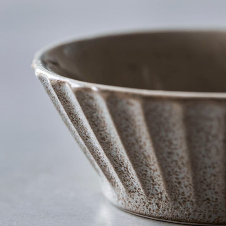 Bol Pleat Ø15 cm, Gris-marrón House Doctor