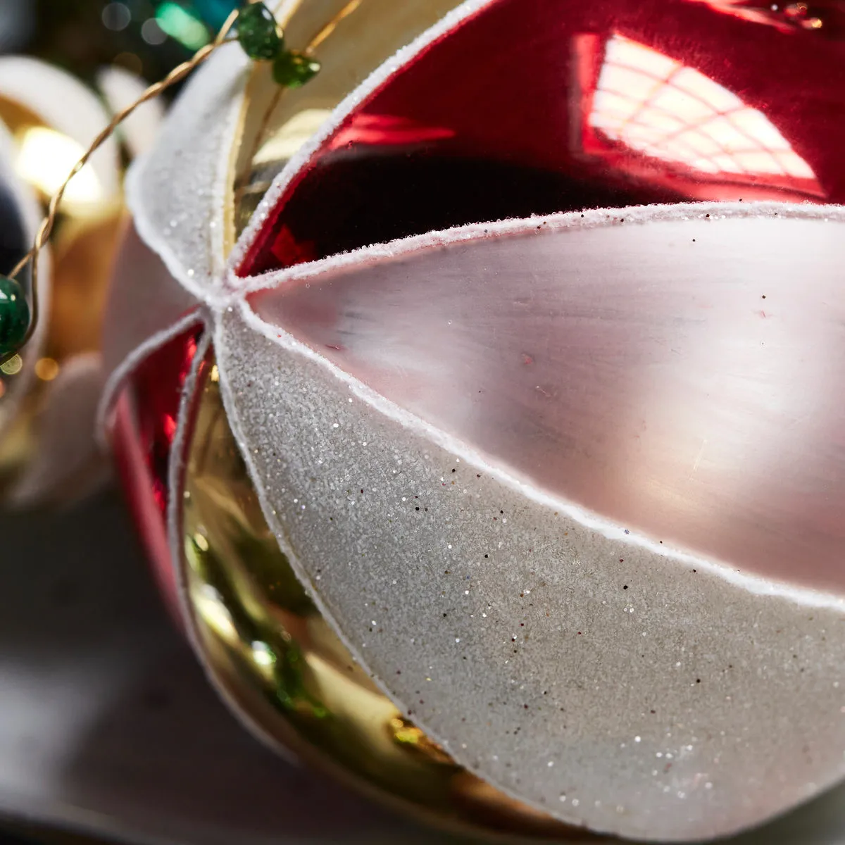 Bola de árbol de navidad Cirkus Ø8 cm, rojo House Doctor