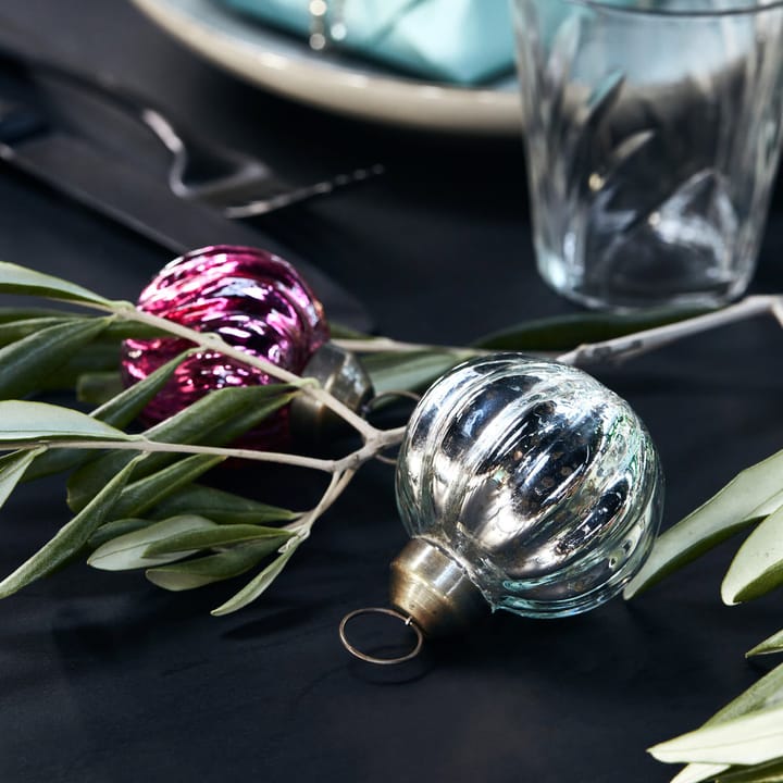 Bola de árbol de navidad Shim Ø6 cm, plata House Doctor