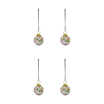 Bola de navidad Antico, pack de 4 - Rosa - House Doctor