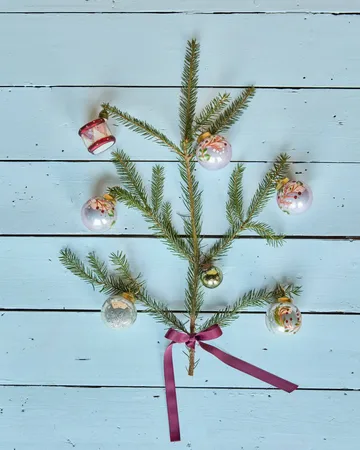 Bola de navidad Antico, pack de 4 - Rosa - House Doctor