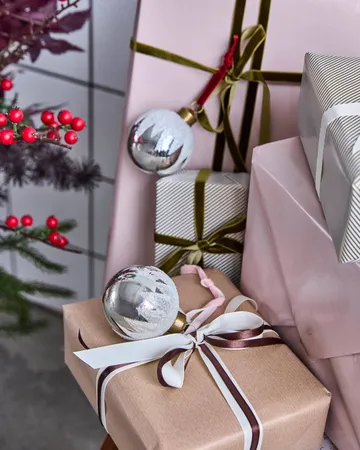 Bola de navidad Bano, pack de 4 - Plata - House Doctor